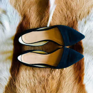J. Crew Suede Zoe D'Orsay Flats